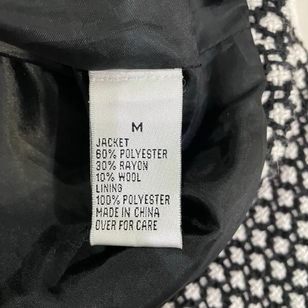 IZ Byer California Black/White Pea Coat Kids Size Medium #5108 - Picture 9 of 11